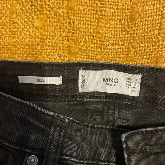 Black Mango Cropped Skinny Jeans - Picture 7 of 10